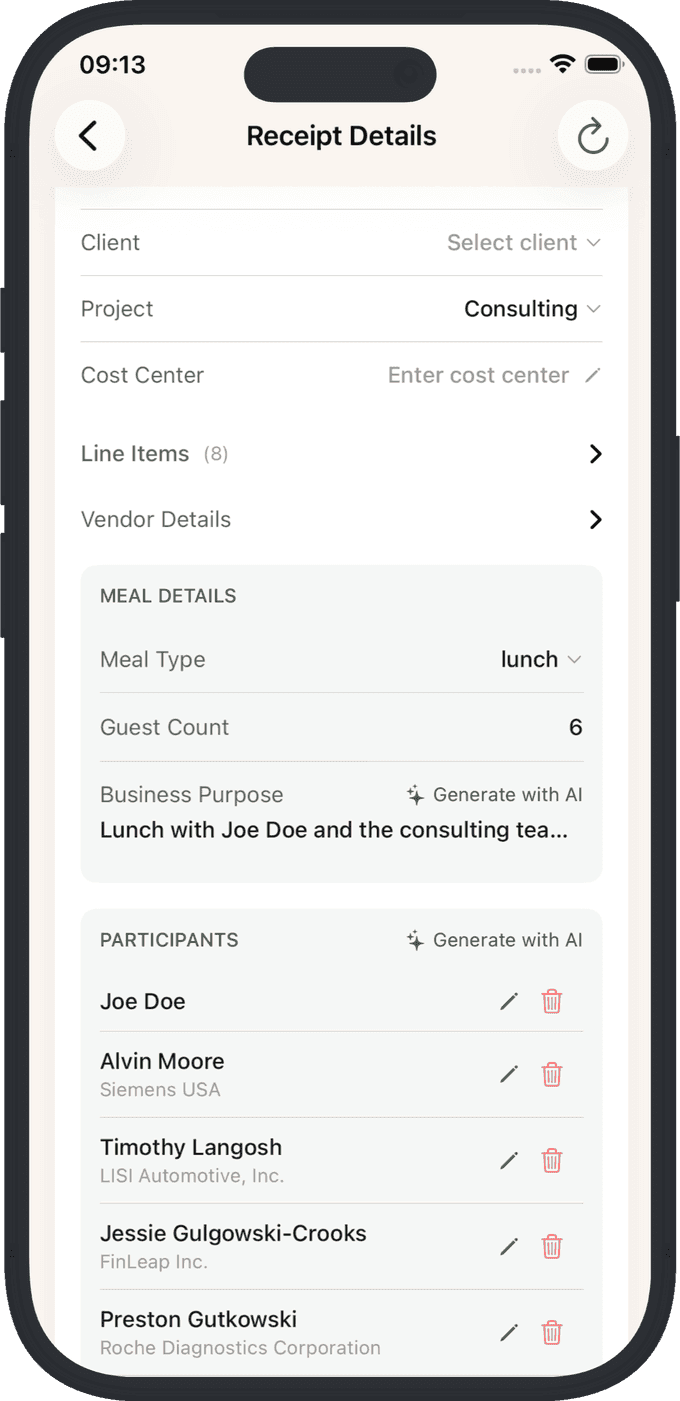 KI Auto-Complete: Geschäftszweck