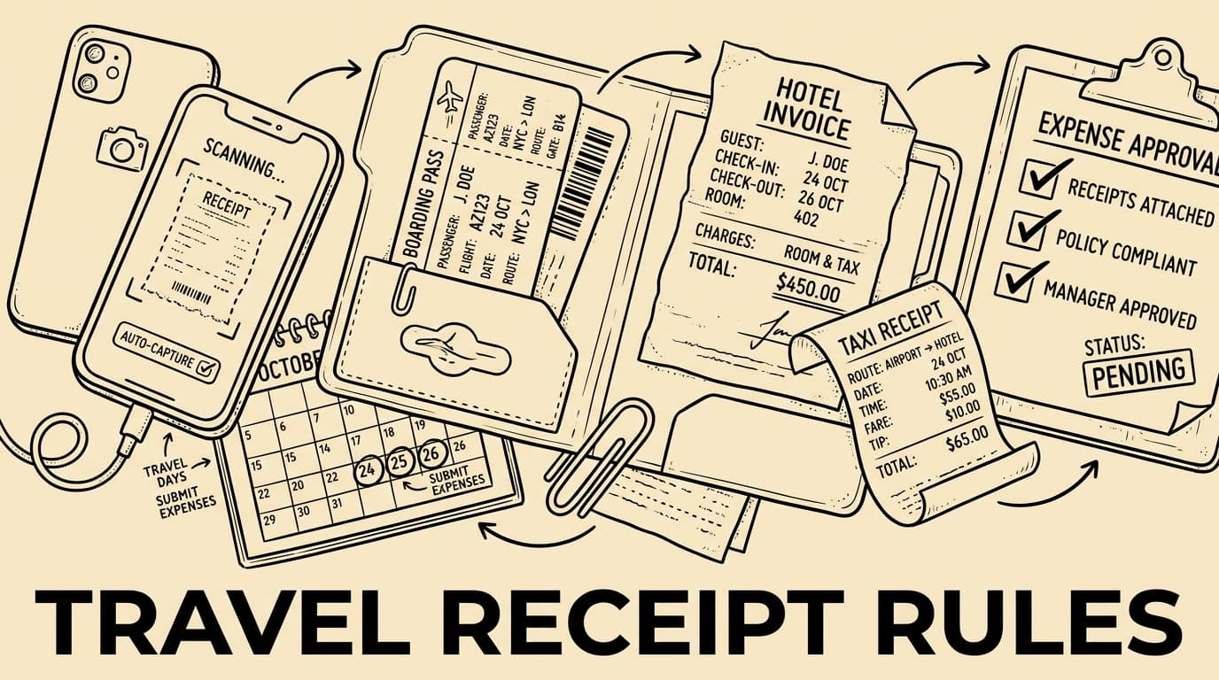 Corporate Travel Receipt Rules: What Finance Teams Should Require