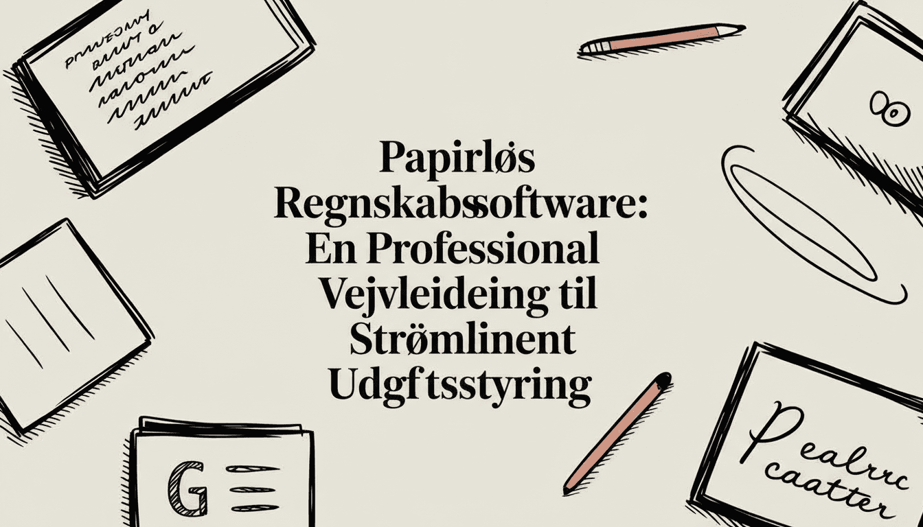 Papirløs Regnskabssoftware: En Professionel Vejledning til Strømlinet Udgiftsstyring