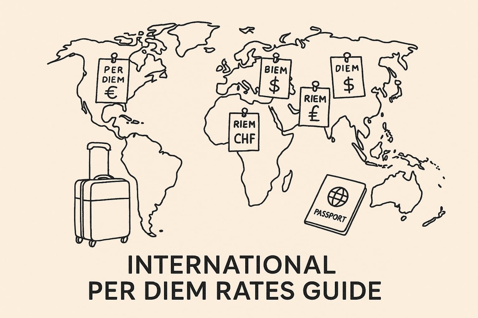 Internationella traktamenten 2026: Guide per land