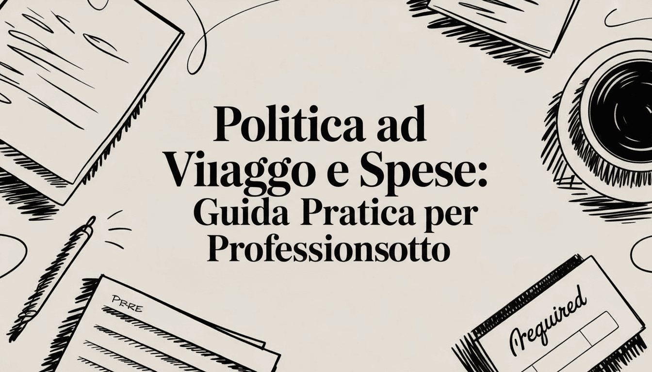 Politica di Viaggio e Spese: Guida Pratica per Professionisti