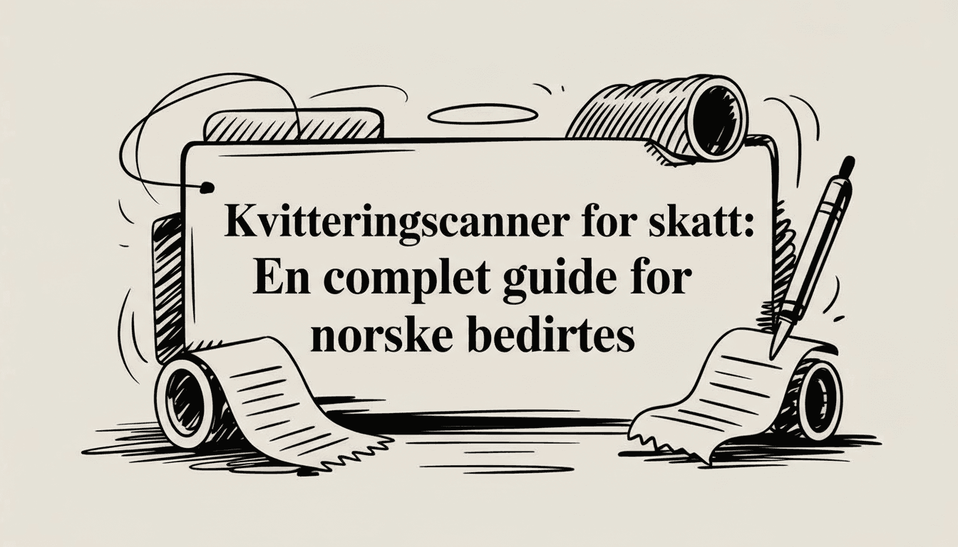 Kvitteringsscanner for skatt: En komplett guide for norske bedrifter