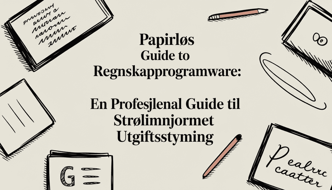 Papirløs Regnskapsprogramvare: En Profesjonell Guide til Strømlinjeformet Utgiftsstyring