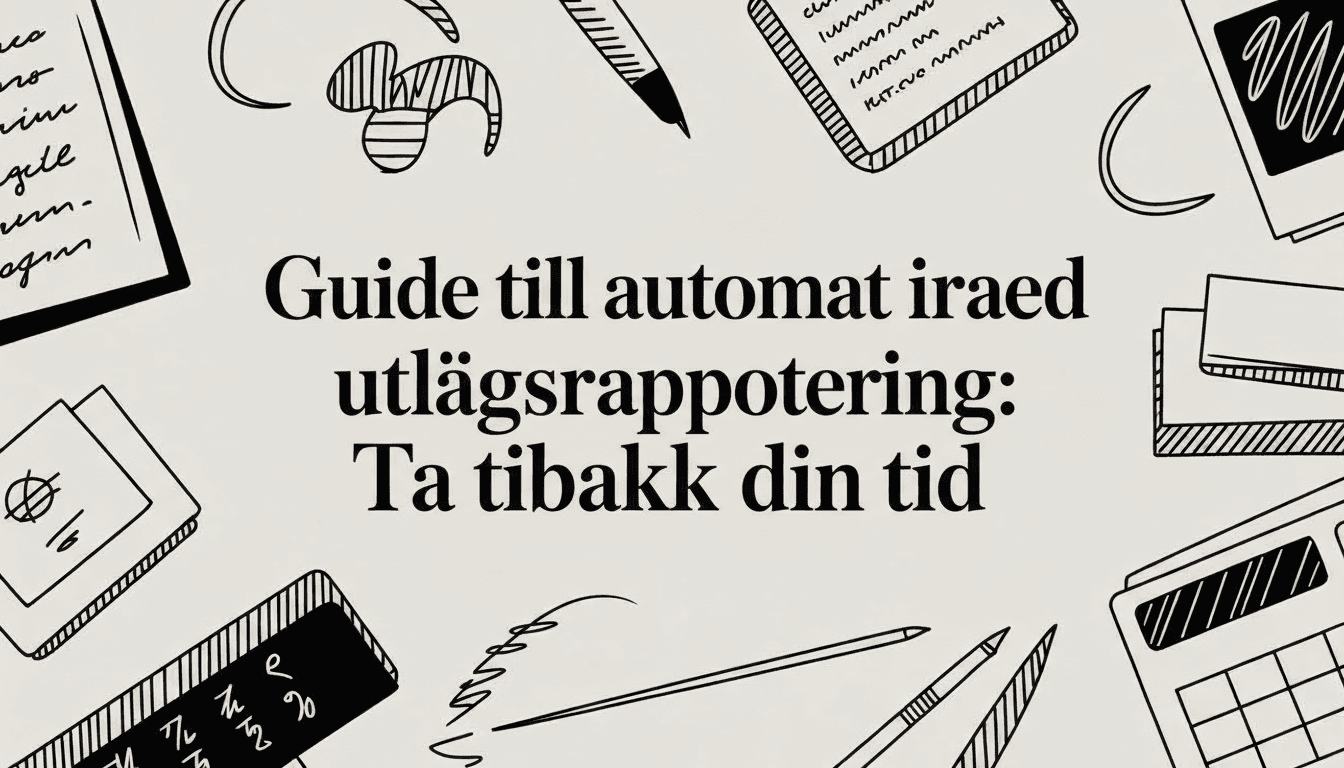 Guide till automatiserad utläggsrapportering: Ta tillbaka din tid