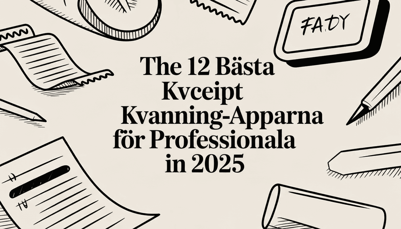 De 12 Bästa Kvittoskanning-Apparna för Professionella 2025