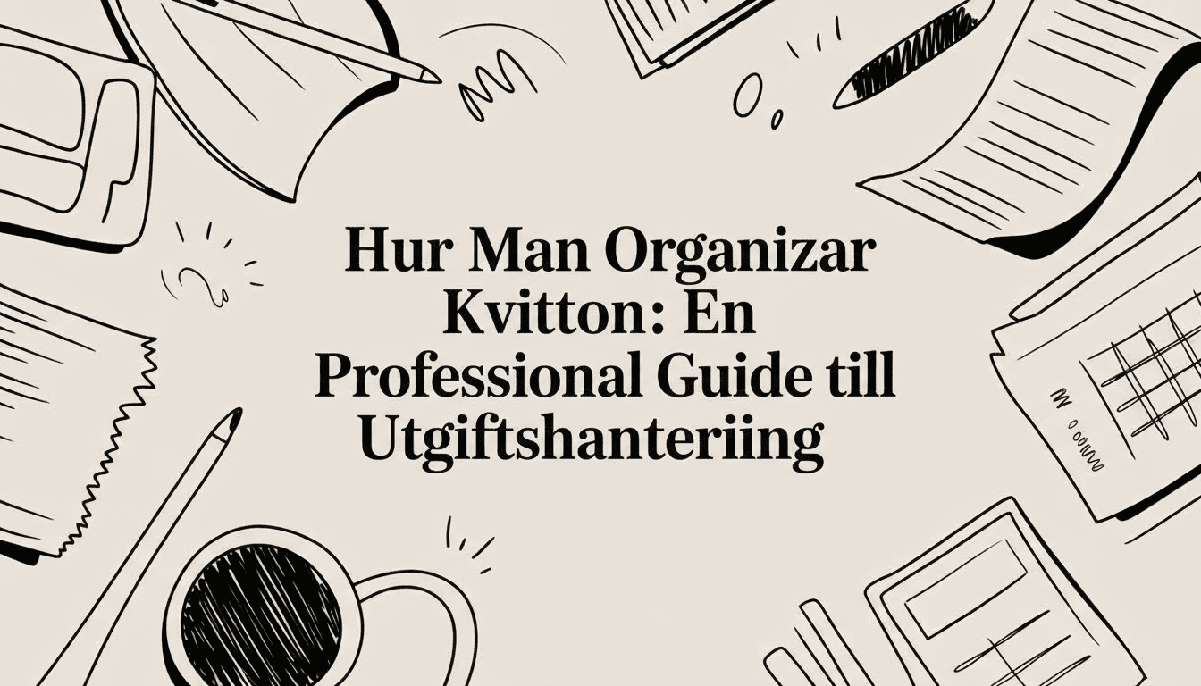 Hur Man Organiserar Kvitton: En Professionell Guide till Utgiftshantering